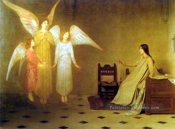 L’ange de l’éveil Thomas Cooper Gotch Peintures à l'huile